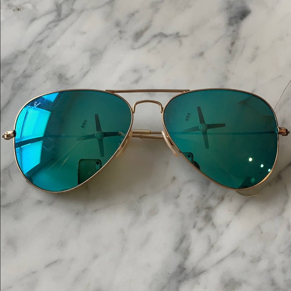 Rayban aviator flash lenses